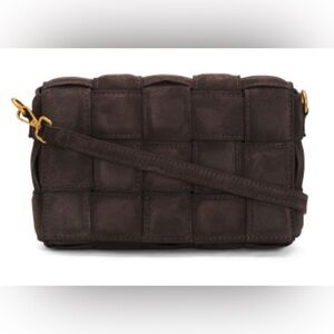 NWT VIOLA CASTELLANI TikTok viral chocolate brown Suede Cassette Crossbody
